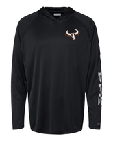Omaha Beef | Unisex PFG Terminal Tackle™ Hooded Long Sleeve T-Shirt