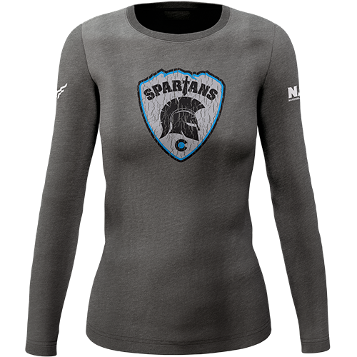Colorado Spartans | Women's Distressed L/S Tee