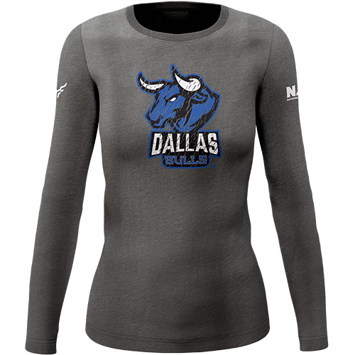 Dallas Bulls | Women's Distressed L/S Tee