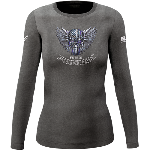 Pueblo Punishers | Women's Distressed L/S Tee