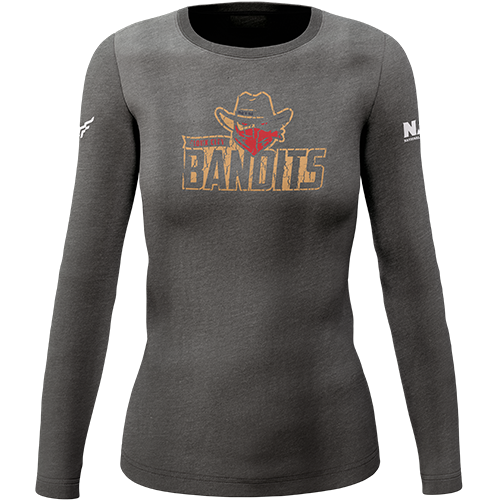 Sioux City Bandits | Women's Distressed L/S Tee